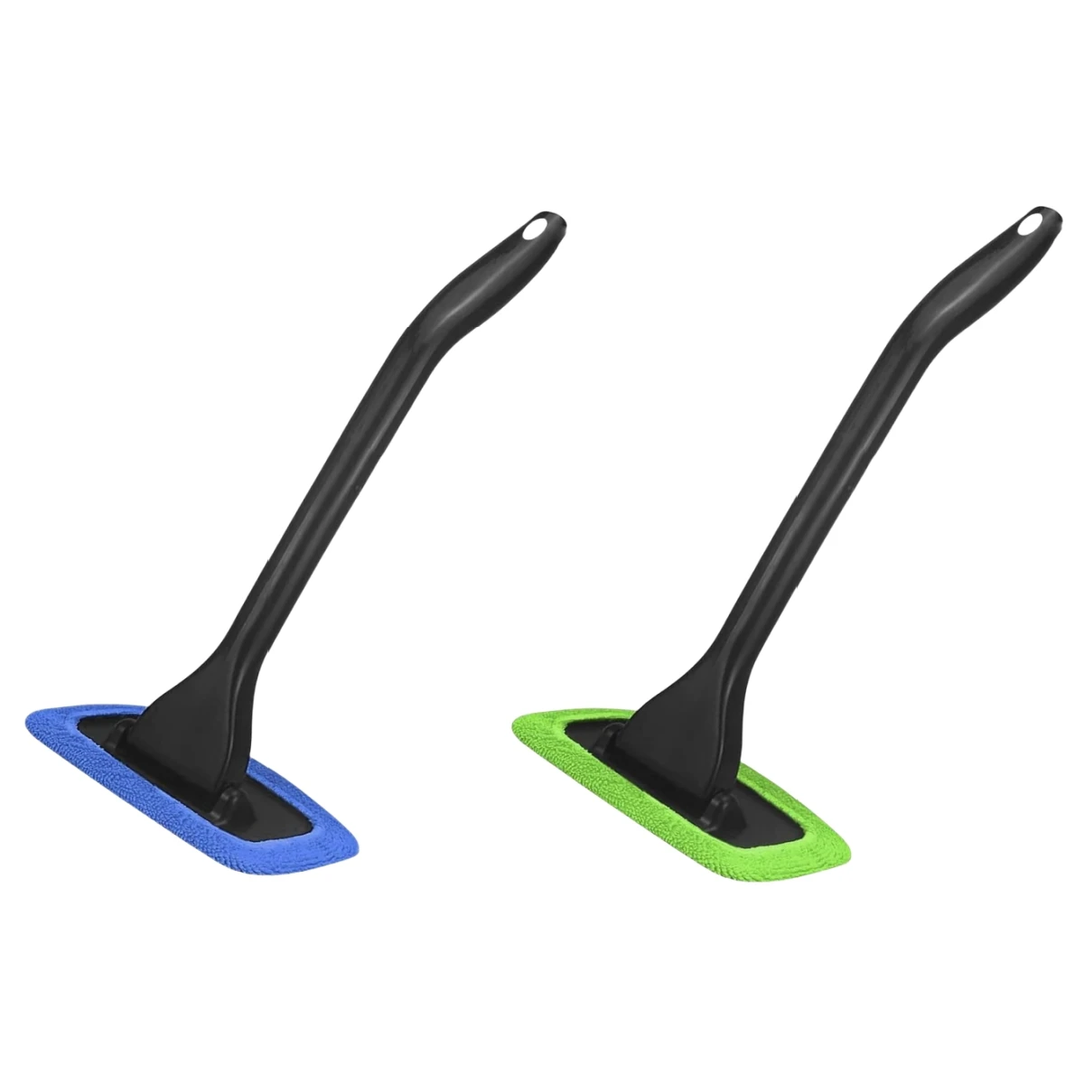 Auto Interior Windshield Cleaning Wand with Reusable Cloth Pad