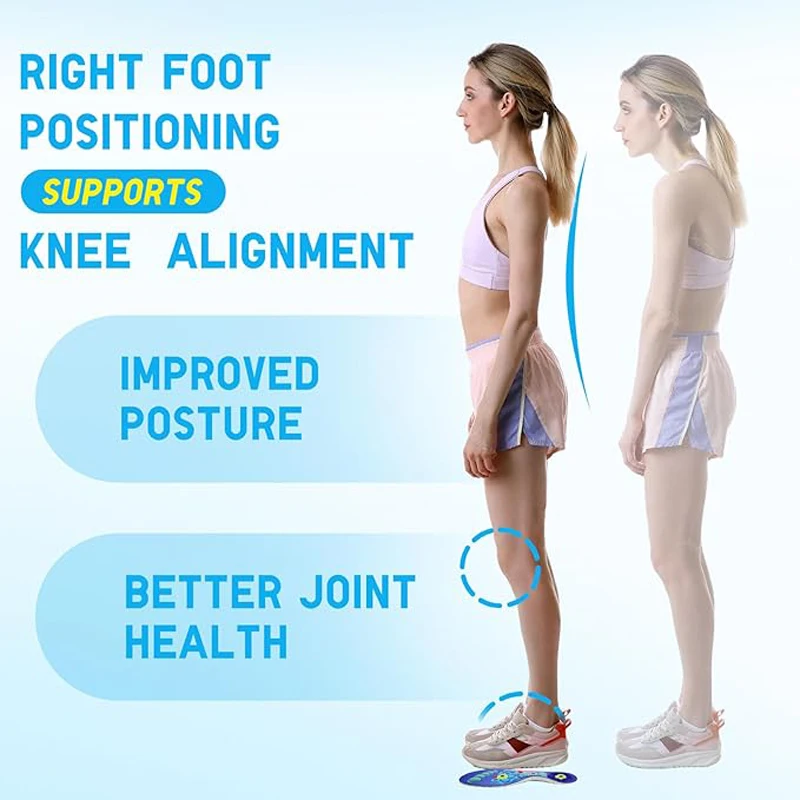 Magnetic Insoles Foot Massage Shoe Inserts with Arch Support Non-Slip Cushioning Comfort Shock Absorption Sporting Insole Unisex