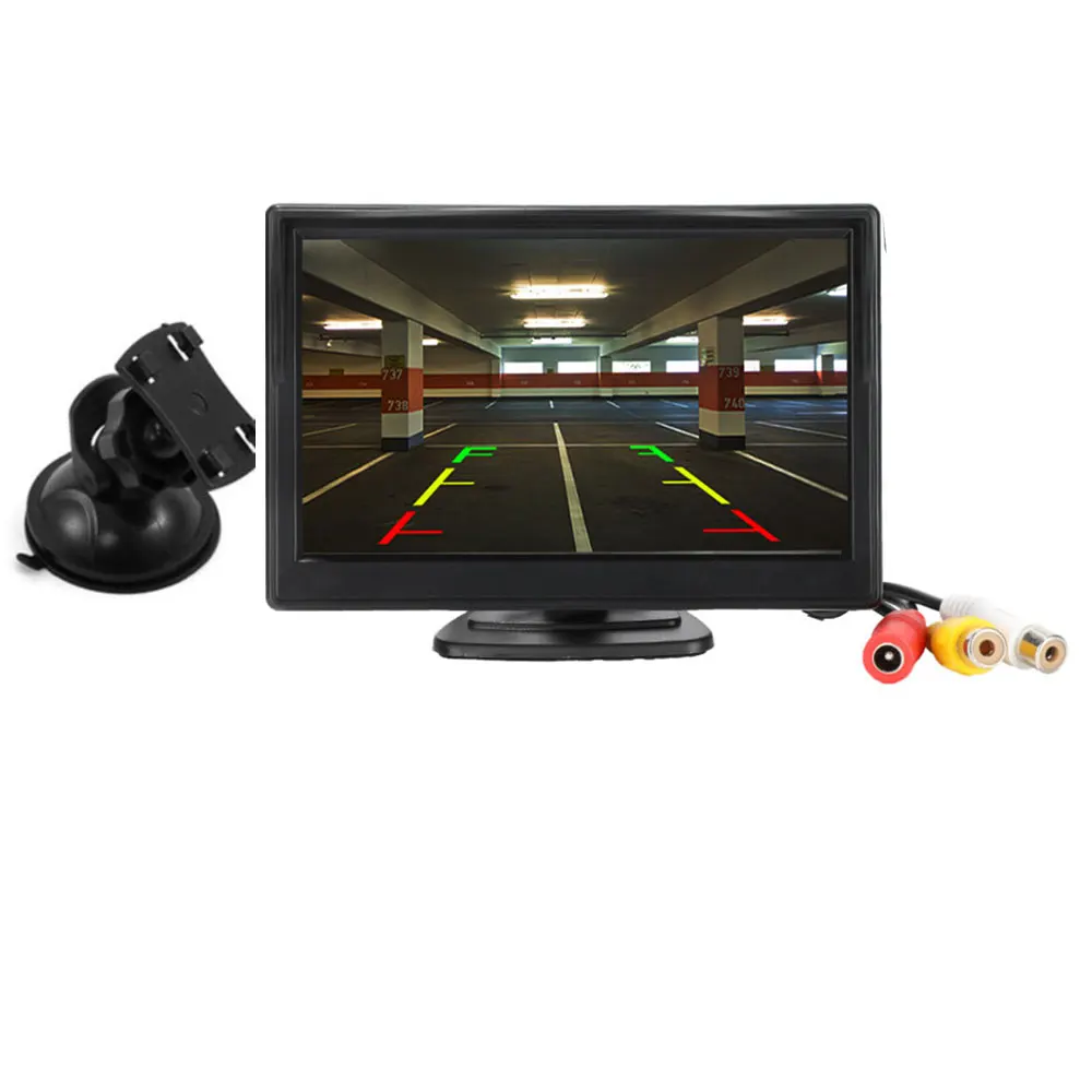 Parcheggio 5 pollici Monitor per auto TFT LCD 5 "HD Digitale 16:9 800*480 Schermo Ingresso video bidirezionale per telecamera retromarcia DVD VCD - Image 5