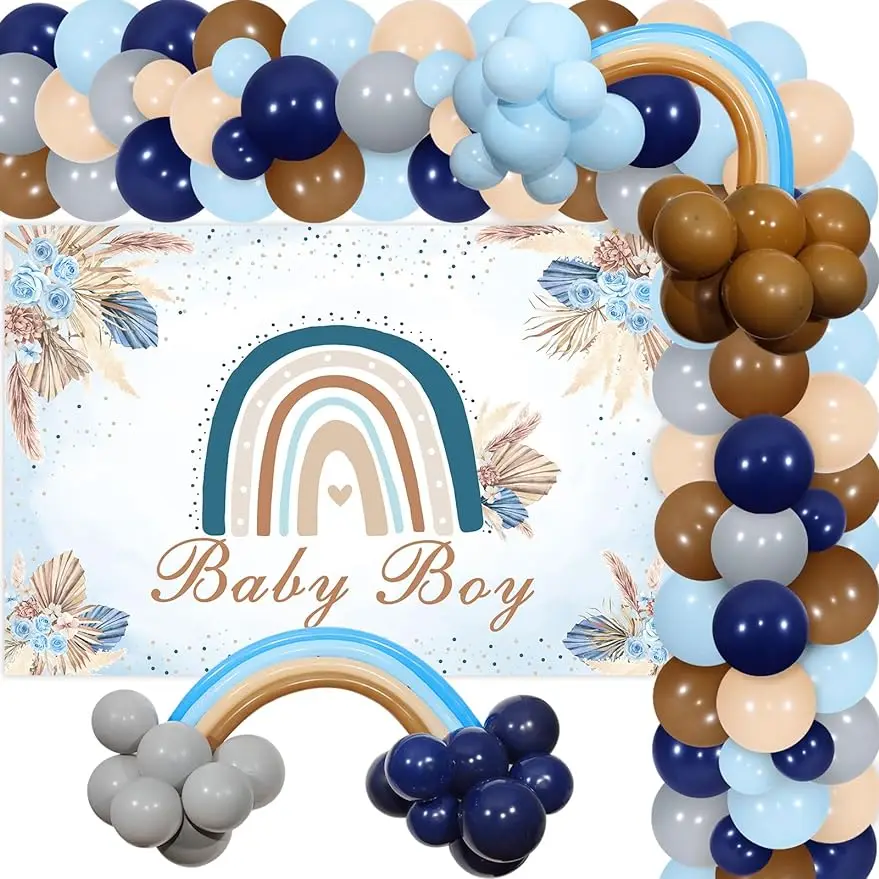 

SURPRISE-Boho Rainbow Balloon Garland Set, Baby Gift, Boho Decoration, Birthday Party Supplies