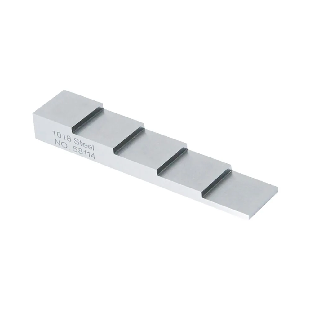 5 Step wedge Block 2.5mm 5mm 7.5mm 10mm 12.5mm Calibration Block 1018 Steel Ultrasonic Thickness Gauge Linear Deentest