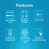 2X Philips H4 9003 12V 60/55W HB2 Crystal Vision 4300K White Light Halogen Headlight Car Bulbs with 2x T10 Blue Bulbs 12342CVSM 3