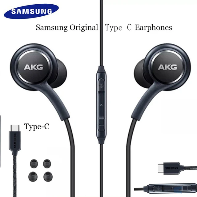 Samsung – écouteurs filaires AKG de Type C d'origine, oreillettes avec  micro, Galaxy Note 20 Ultra