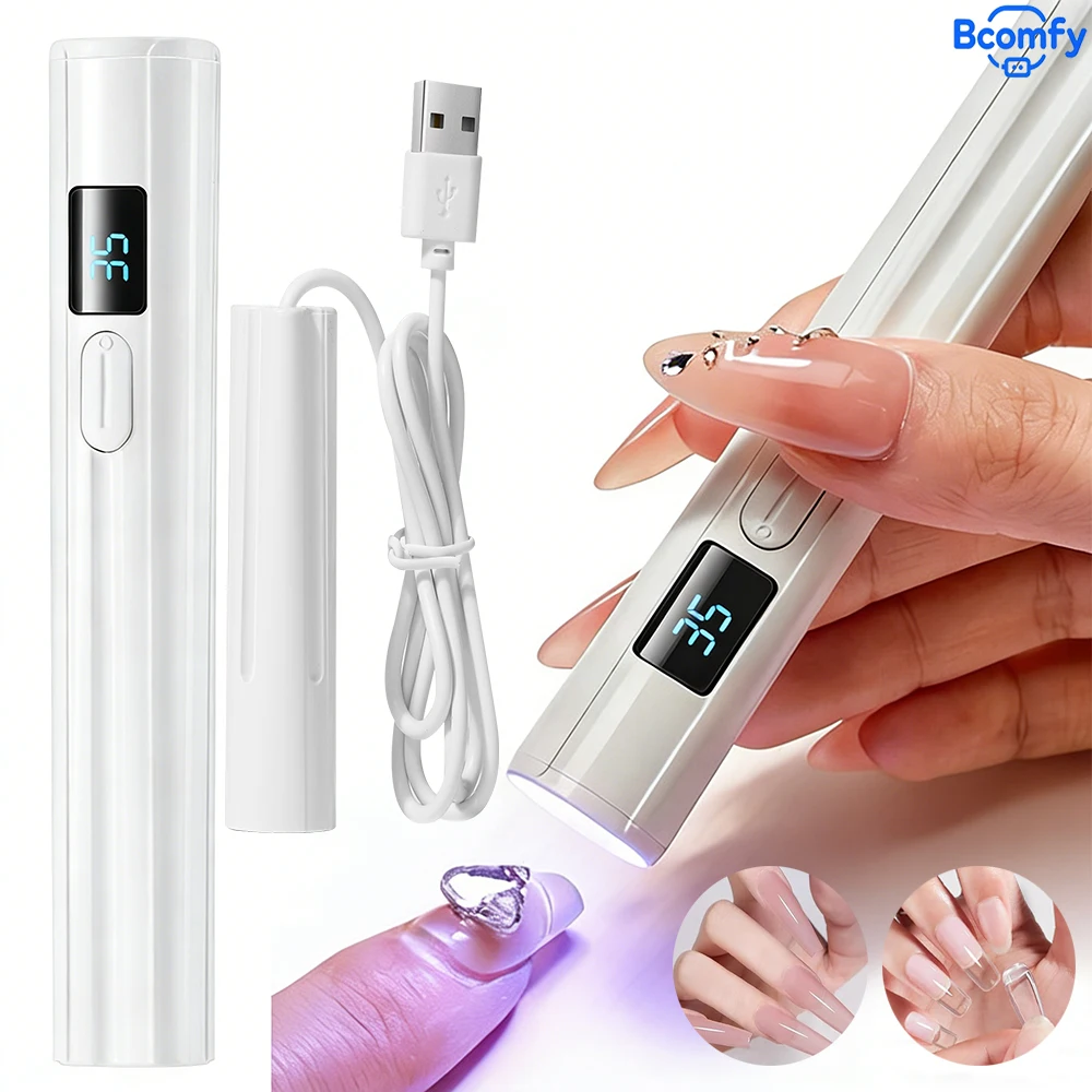 UV LED 네일 램프 핸드헬드 무선 네일 램프 미니 휴대용 네일 도구 및 장비..