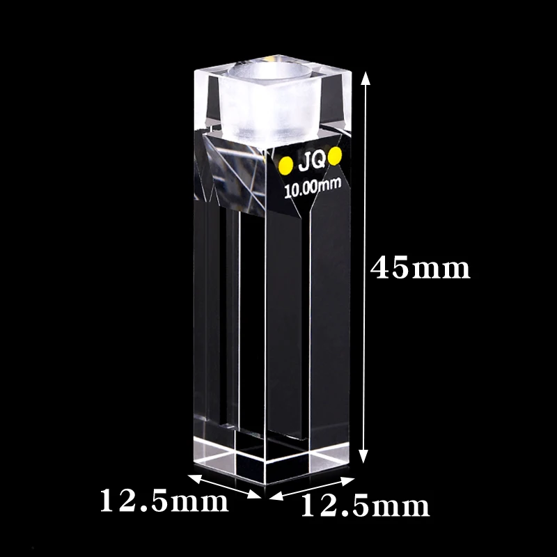 석영 셀, 스토퍼 (10mm), 350ul, 슬릿 1mm, 형광
