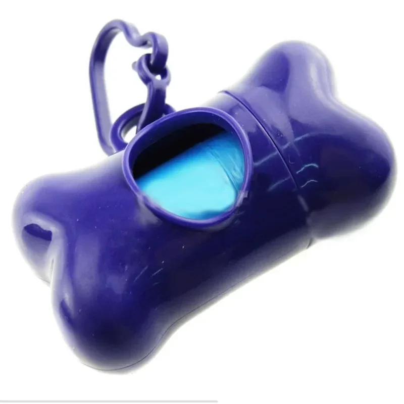 Pet accessories dog poop bag holder pet waste bag dispenser dog poop picking bag garbage distribution cleaning supply cute bone-shaped pet trash box toilet picker