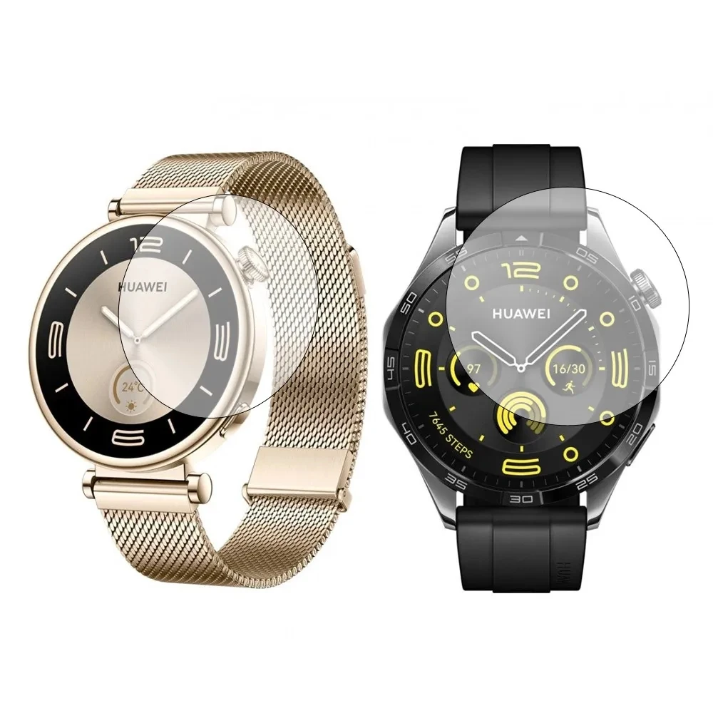 Premium 3-Pack Tempered Glass Screen Protector for Smartwatches - Full Coverage Protection