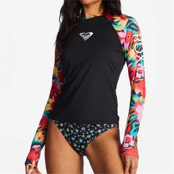 New Women's Surfing Shirt Sexy Ladies Surf T-Shirts Beach Sunscreen Rashguard UV Protection Swimwear UPF50 Clothes