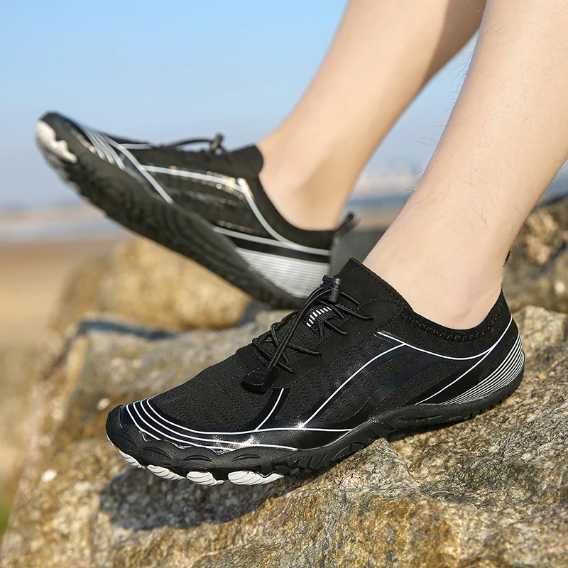 Men Women Elastic Seaside Surfing Fishing Aqua Shoe Non Slip Breathable Upstream Wading Shoe Quick-Dry Beach Barefoot Water