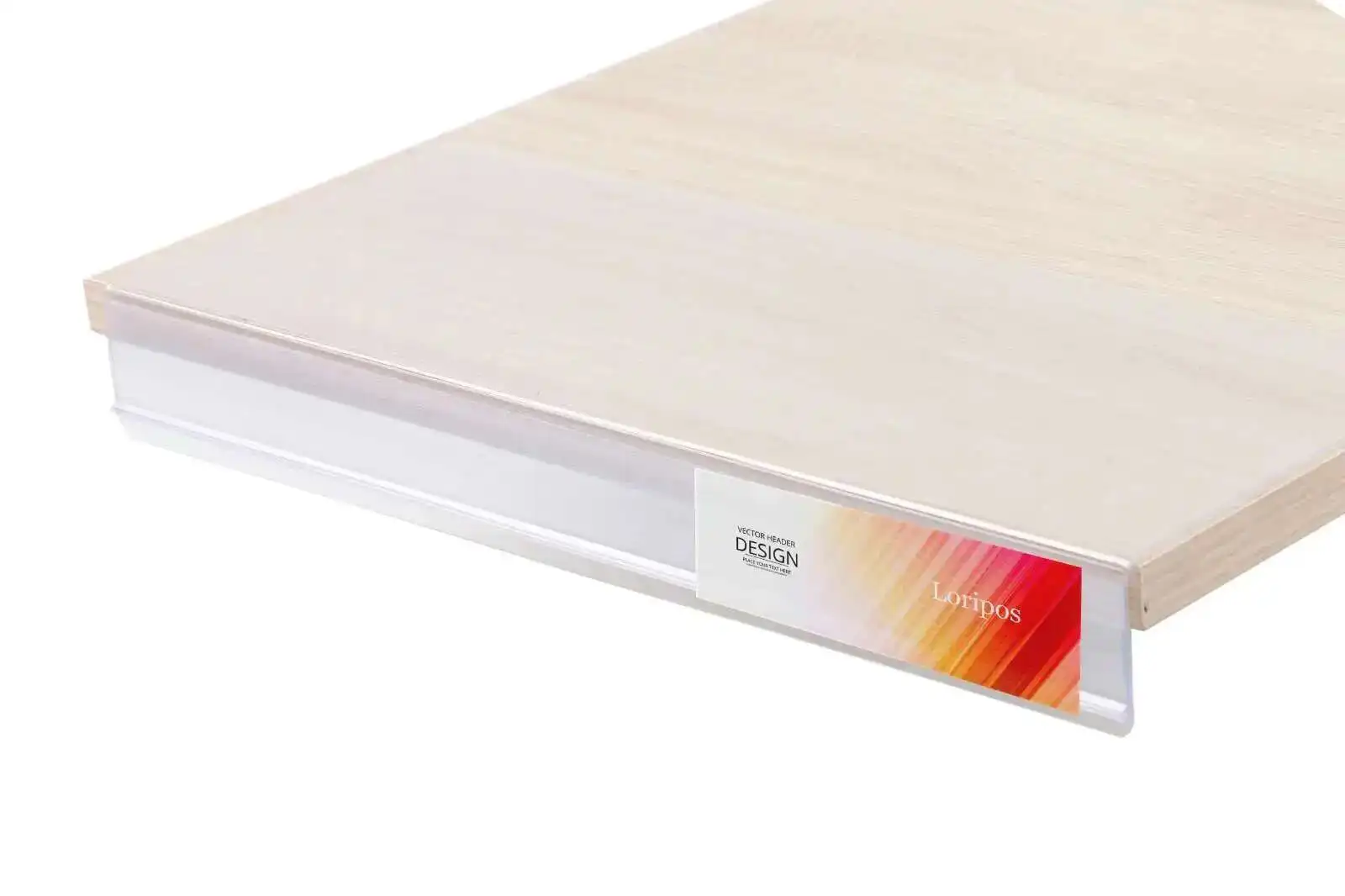 Beweglicher PVC-Glas-Regaletikettenhalter für Supermärkte und Lager, Preisschildhalterleiste für Scanner-Regale – Detail 6