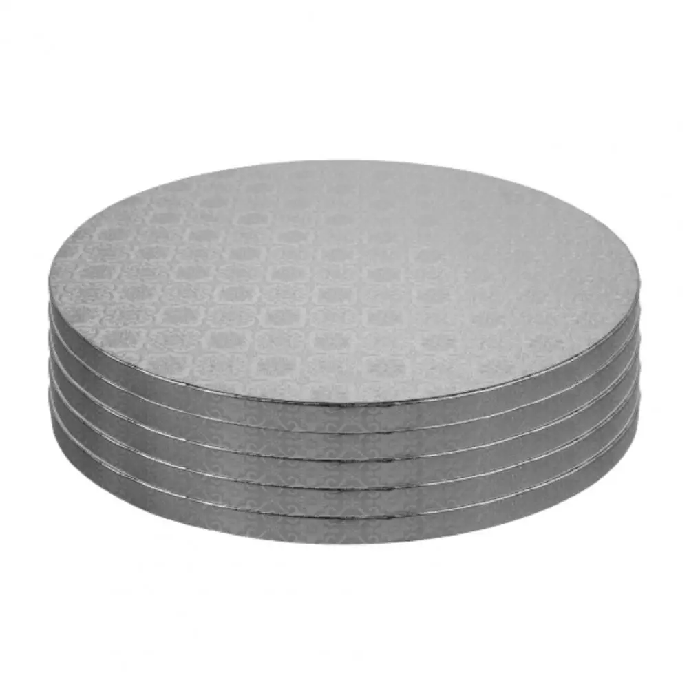 10 Inches Cake Board 8 Inches Cake Board Premium Greaseproof Boards Set of 5 8/10/12-inch White Round Paper for Non-stick