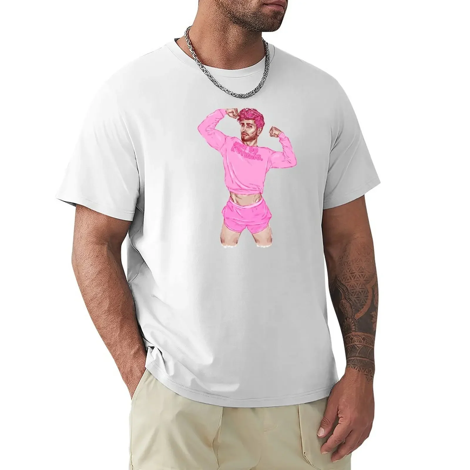 

Do Nothing. [pink] T-shirt shirts graphic tees plain customizeds Short sleeve tee men