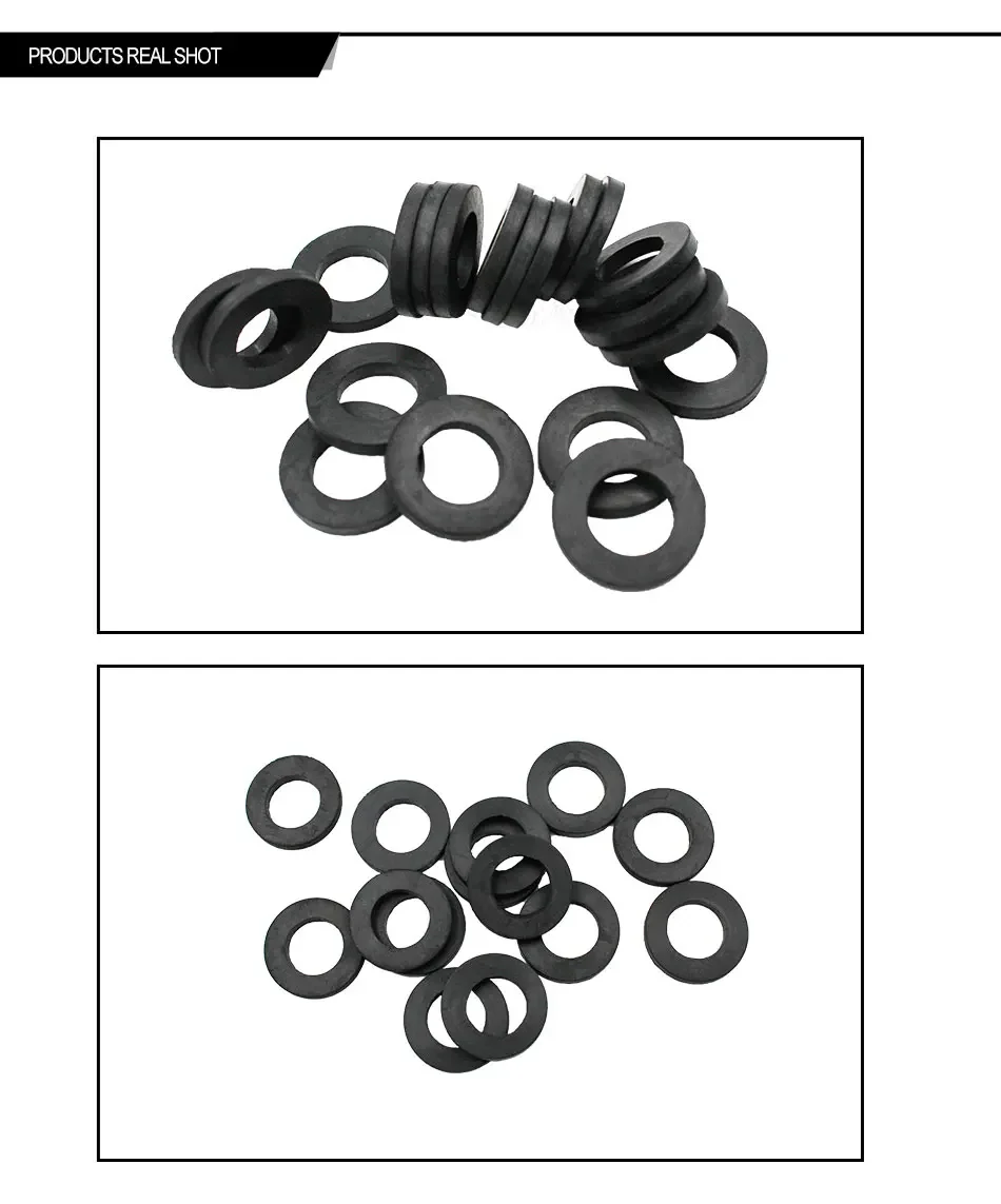 Description Picture 4 of itemFlat gasket M6-42 NBR VMQ waterproof screw gasket sealing ring resistant oring hardware tool accessories shock-absorbing globle