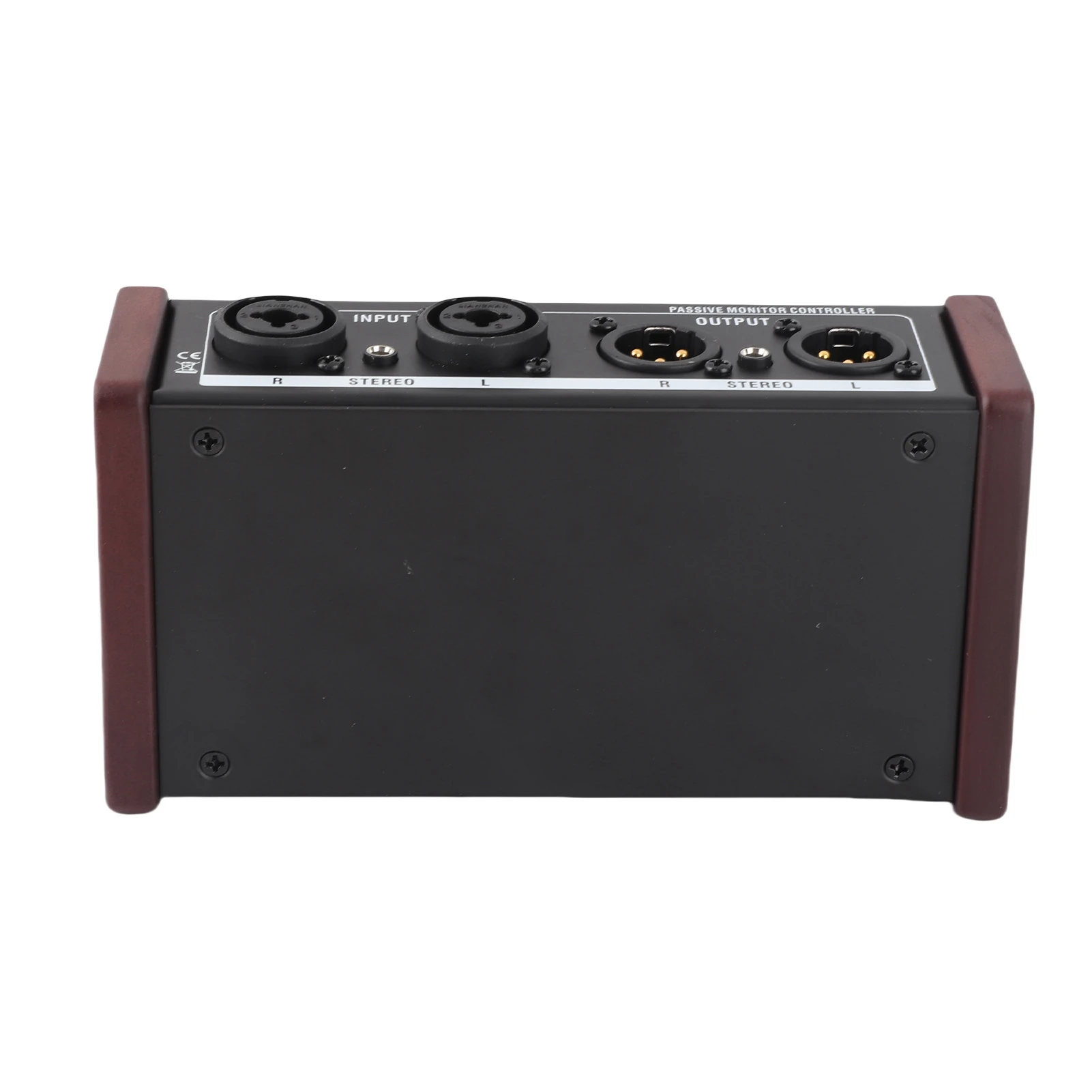패시브 모니터 컨트롤러 XLR 및 3.5mm 인터페이스 대형 볼륨 노브 음소거 제어 노트북용 패시브 스테레오 볼륨 컨트롤러