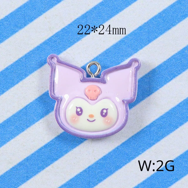 10pcs/Lots Kuromi Charms Beads Sanrio Cartoon Figure Pendant DIY Handmade  Bracelet Necklace Jewelry Accessories Gift - AliExpress