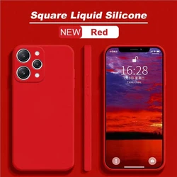 Liquid Silicone Rubber Case: Durable Protector for Redmi 12 4G (Red)