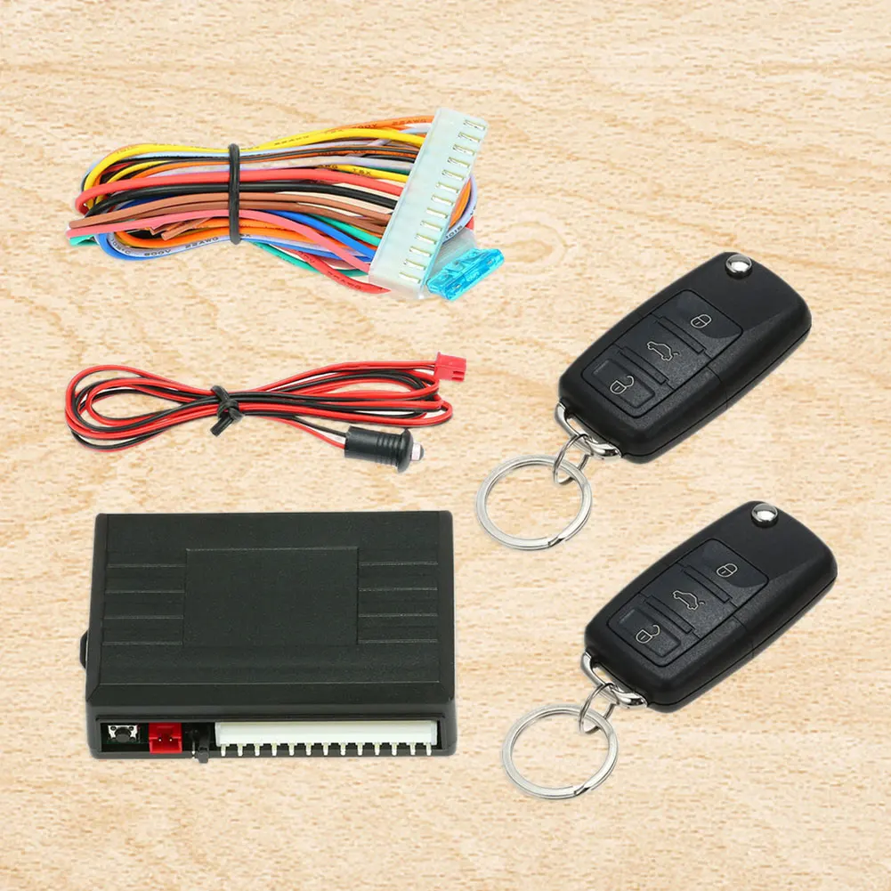 자동 원격 중앙 제어 키트 12V 자동차 중앙 잠금 장치 433.92MHz 자동차 도어락 DIY 범용 자동차 보안 시스템 자동차 경보 시스템