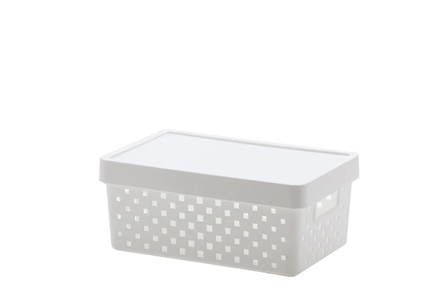 Storage Box with Lid with Handle, Includes Organizing Tray, 39x29x18 cm,  15,3 l, Hubert + Hilda, Transparent/Aqua Blau (Blue) - AliExpress