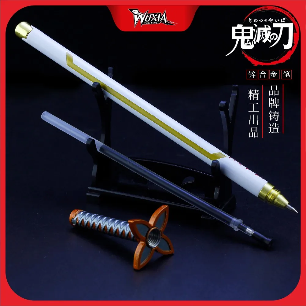 Demon Slayer Sword Kochou Shinobu Carbon pen Alloy katana Sword Anime Weapon Model Toy for boys Anime peripherals Christmas gift demon slayer sword tomioka giyuu carbon pen alloy katana sword anime weapon model gift for kids anime peripherals christmas gift