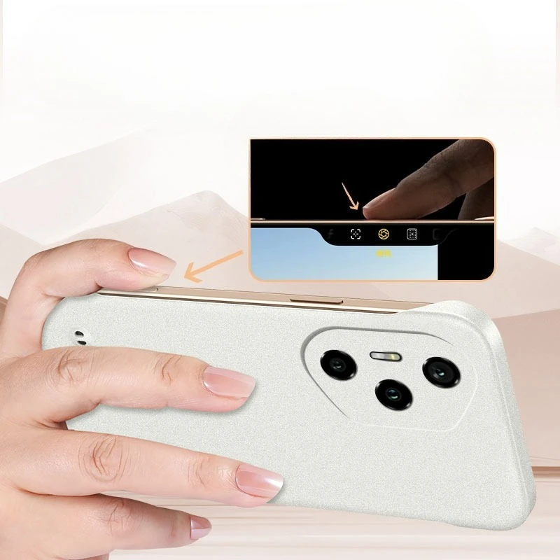 Ultra Thin Sandstone Frameless Shockproof Hard Cover Case