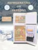 KRIB BLING 3.2 Cu.ft Compact Refrigerator, Mini Fridge with Freezer, Retro Design Small Drink Chiller for Home, Office 6