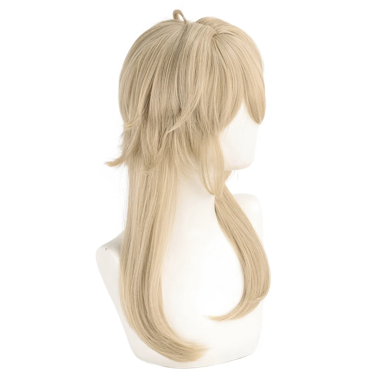 Parrucca sintetica lunga bionda per cosplay Fibra resistente al calore Capelli a strati Anime Costume Party Halloween Uso quotidiano Commercio all'ingrosso - immagine 4