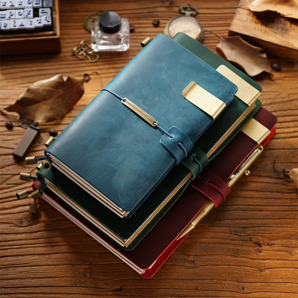 Travel Journal Notebook Diary 4 Sizes 7 Colors