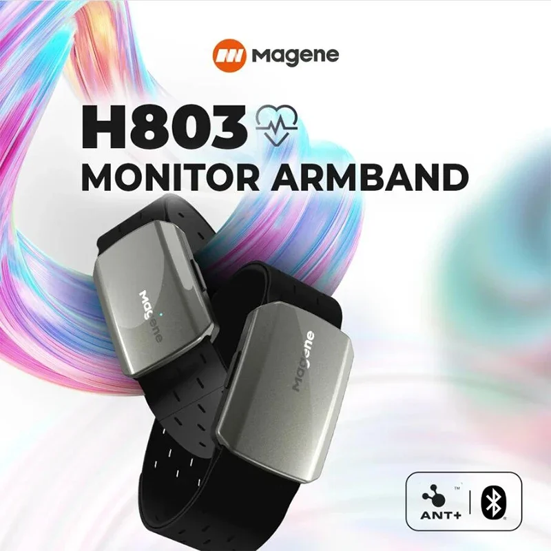Magene H803 Heart Rate Monitor Arm Wrist Band Sensor Dual Mode Bluetooth ANT Heartbeat Tracker Armband Monitor Health Exercise 2
