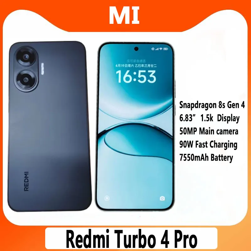 Xiaomi Redmi Turbo 4 Pro SmartPhone Snapdragon 8s Gen 4 6.83 inch