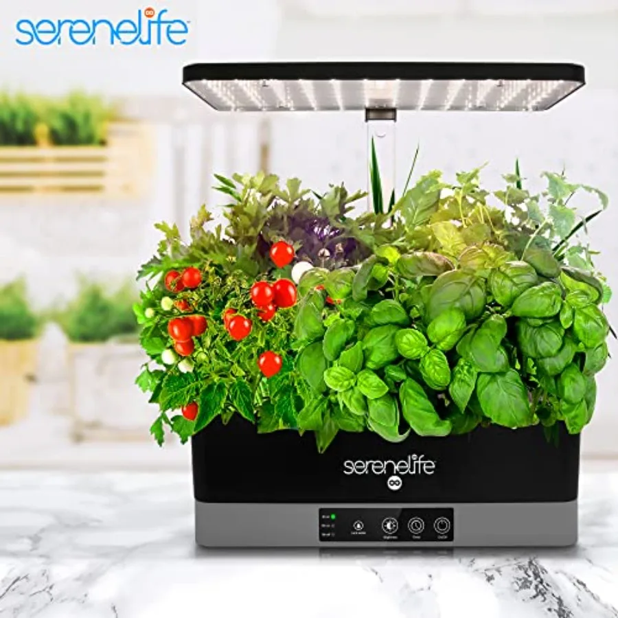 Indoor Hydroponic System with 4000K Grow Lights