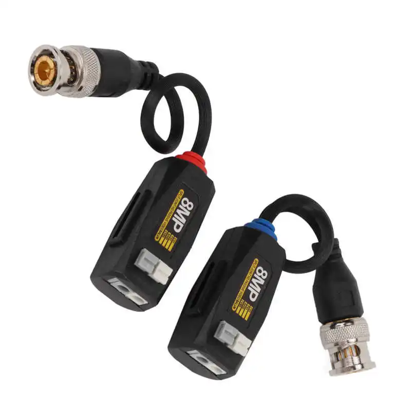 Video Balun Antistatic Passive Video Balun Transceiver 1 Pair for AHD