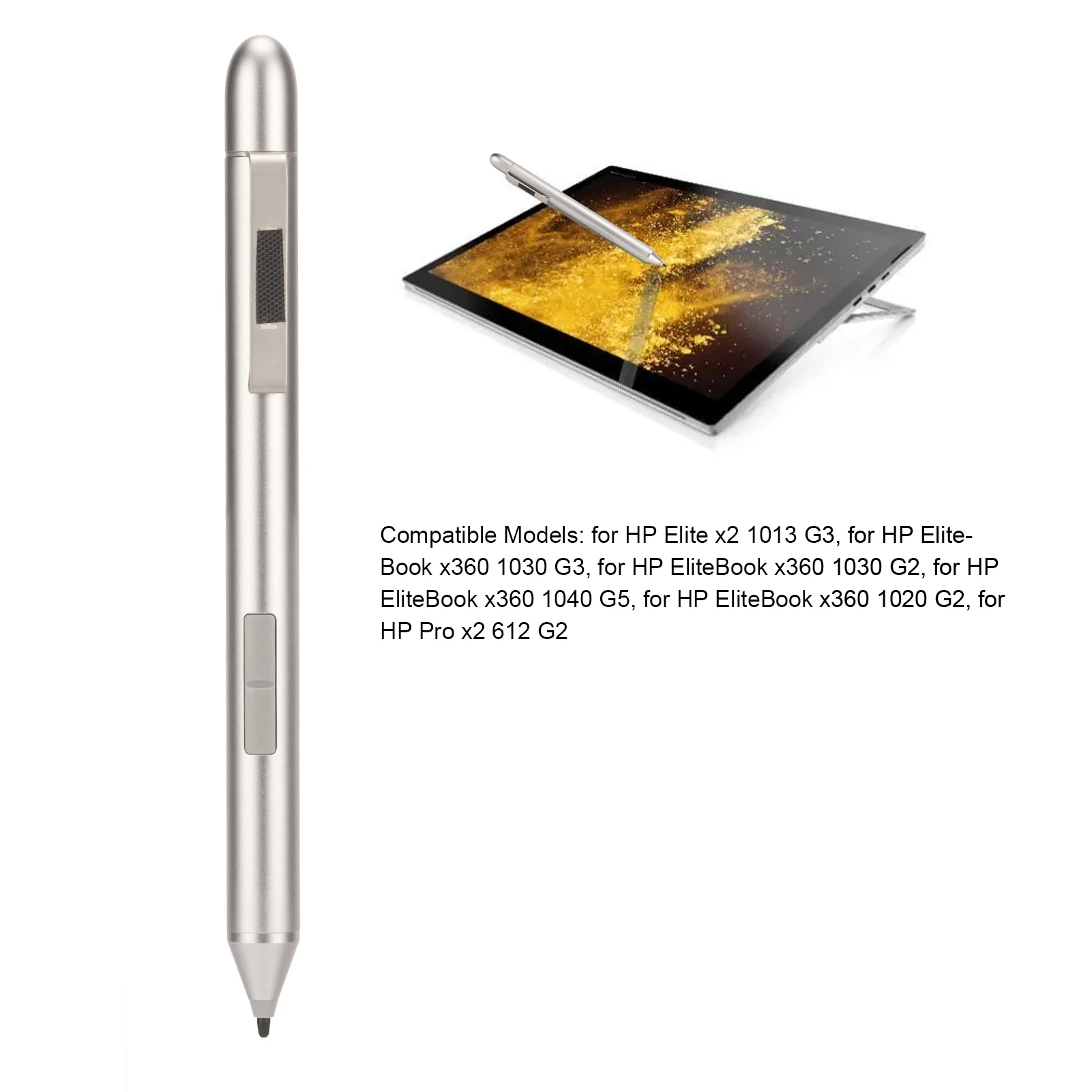 Active Pen Compatibile Con HP Elite X360, ProBook X360 E Altri – Stylus Con Pressione 2048 Livelli - 3