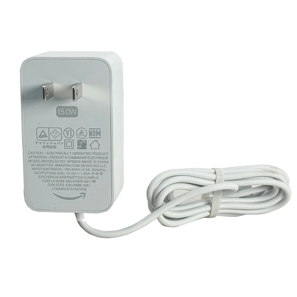 15W Power Supply for Echo Dot 3rd Charger power cable for Echo Dot (3rd/4th Gen) with Clock,Echo Dot Kids Edition,Echo Show 5