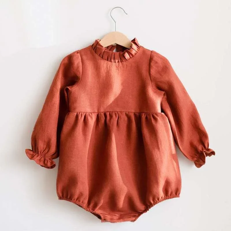 Newborn Infant Baby Girls Romper Cotton Playsuit Jumpsuits