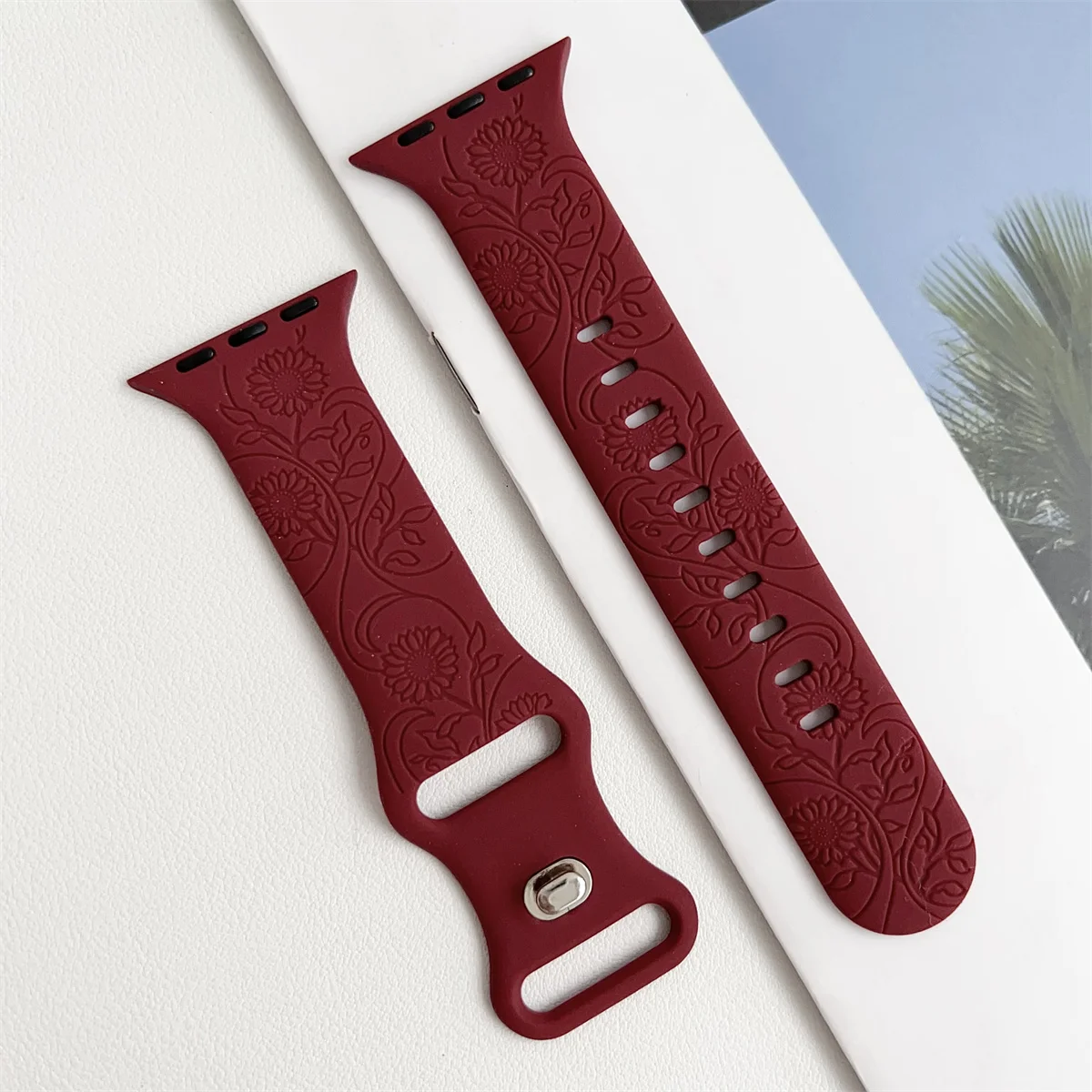 Ζάντα ρολογιού για iWatch 42/44/45/49 mm 38/40/41 mm λουράκι μόδας σιλικόνης για τη σειρά ρολογιών Ultra2 Se 9/8/7/6/5/4/3/2/1_voghion.com