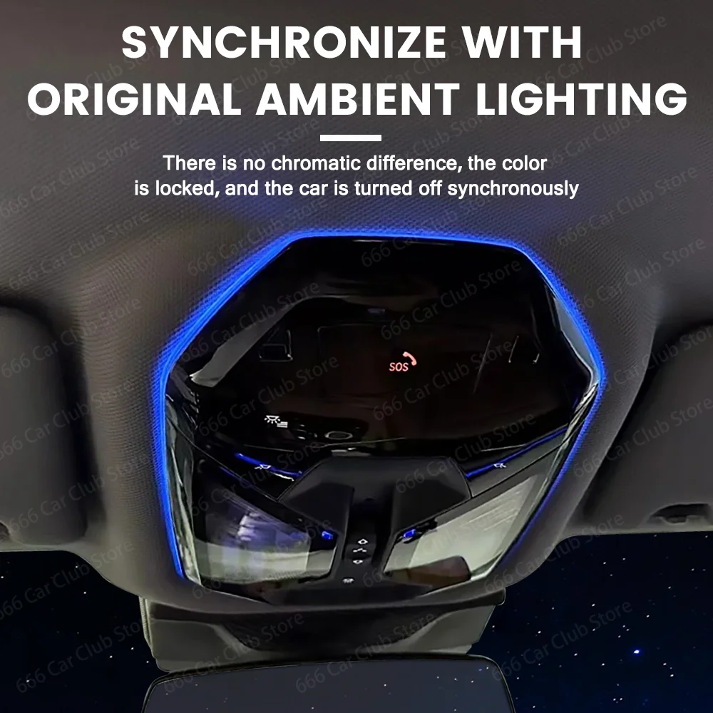 BMW 신형 5 시리즈 G60 i5용 11색 천장 독서등 무드등 LED 앰비언트 라이트 자동차 실내용품-Freehip.co.kr