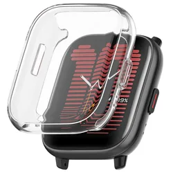 Enhanced TPU Soft Electroplating Smartwatch Screen Protector Frame - Anti-Scratch Full Coverage Case Cover (Translucent)