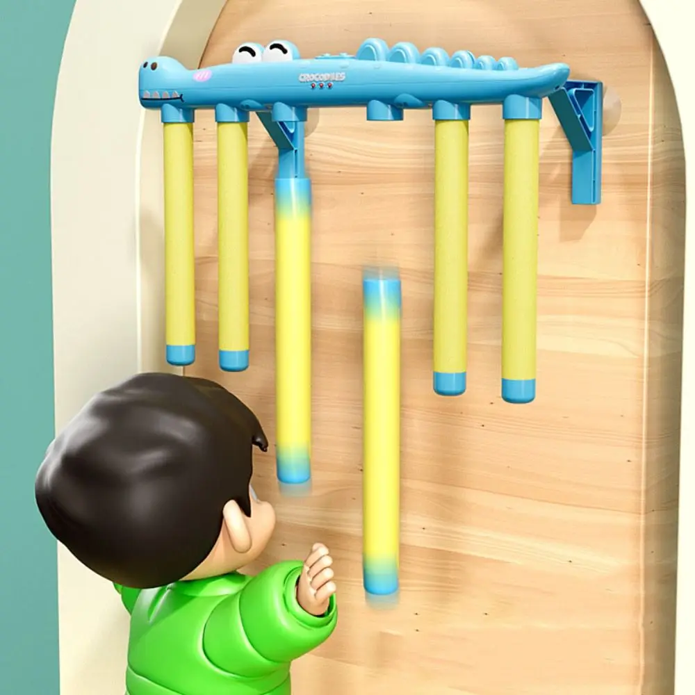 Crocodile Challenge Falling Sticks Game Quick Reaction Exercise Prop Eye And Hand Grabbing Stick Parent-Child Octopus