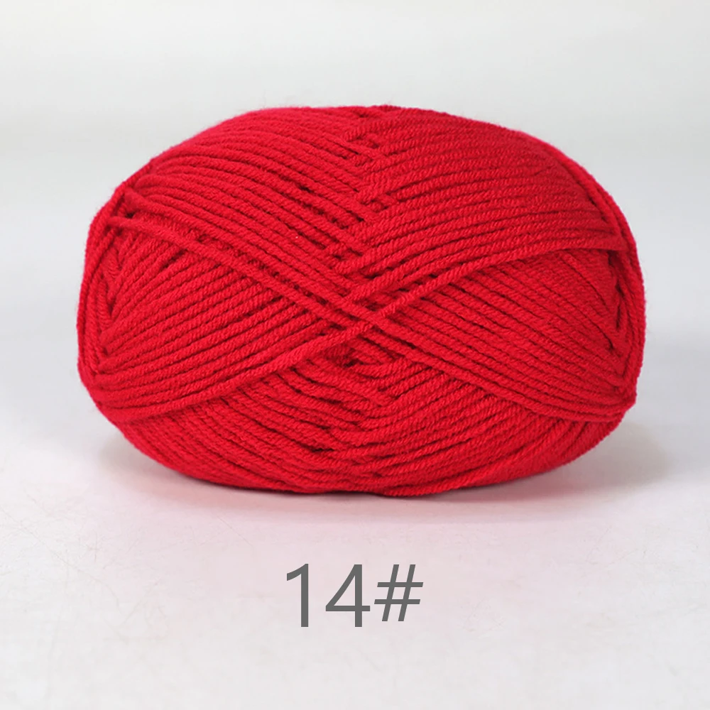 Luxurious Soft Milk Cotton Yarn Pack for Knitting and Crochet Projects - 5PCS, Total 250g