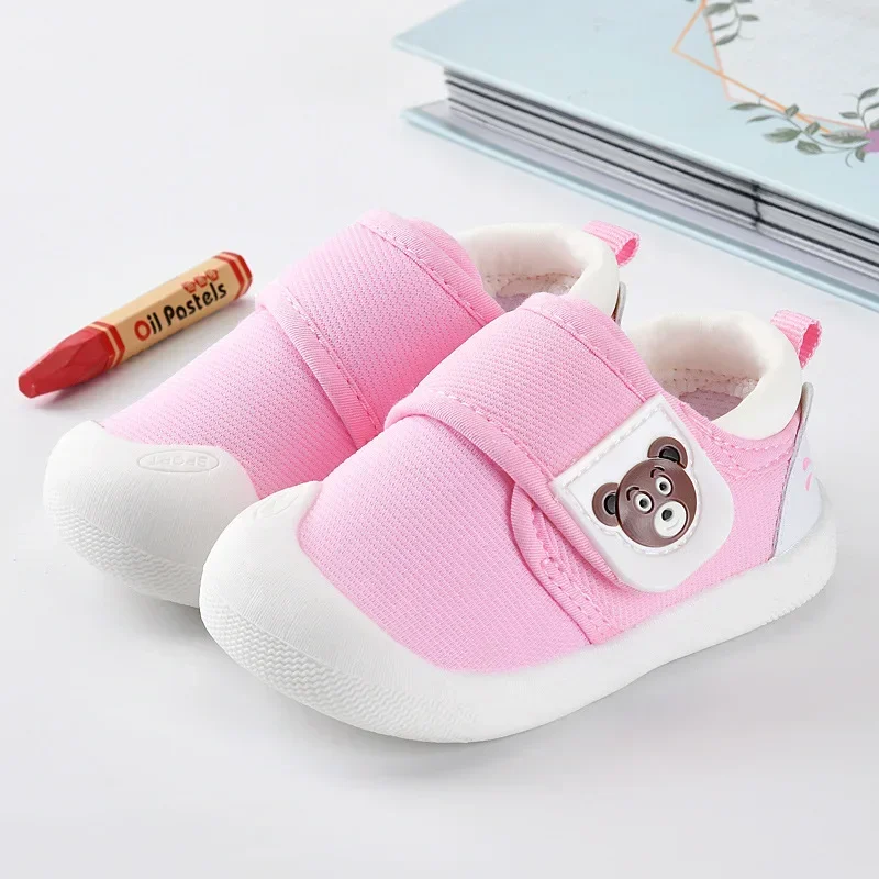0-4 Years Toddler Canvas Shoes Spring Baby Kids First Walkers Anti-collision Boys Shoes Lightweight Baby Girls Shoes 6