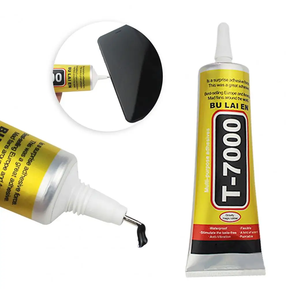 

2Pcs Practical Adhesive Glue Strong Adhesiveness DIY Universal Glue Black Scentless Flexible Glue