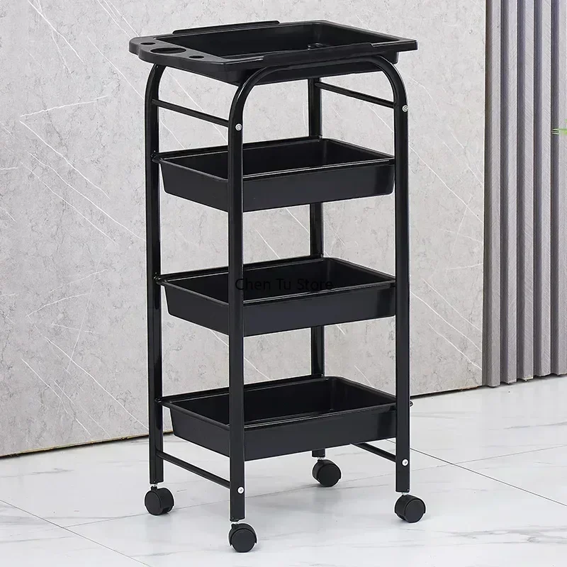 Cart Trolley Aesthetics Dressing Table Shopping Barber Elegant Hairdresser Organizer Carrello Estetista Spa Auxiliary Furniture multi layer storage trolley
