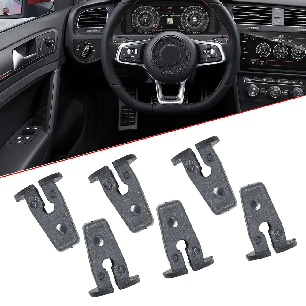 20Pcs Black Plastic Lock Nuts Grommets Wheel Arches Bumpers Panels Shields For Volkswagen Golf Touran Interior Car Accessories