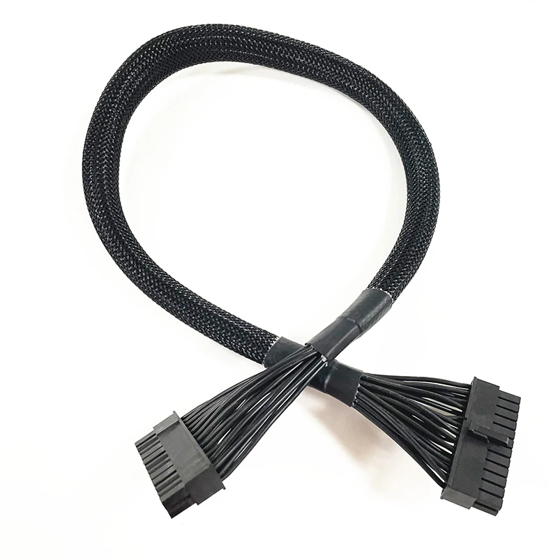 메인보드 마더보드 전원 공급 케이블, Silverstone SST 시리즈 SST-ST55F-G SST-ST65, 슬리브 PSU 24 핀-ATX 24 핀, 60cm