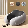 New Soft Travel Pillow U Shaped Travel Healthcare Memory Foam Neck Cervical Airplane Pillow Neck Cushion 2025 Floor cushion Neck 2