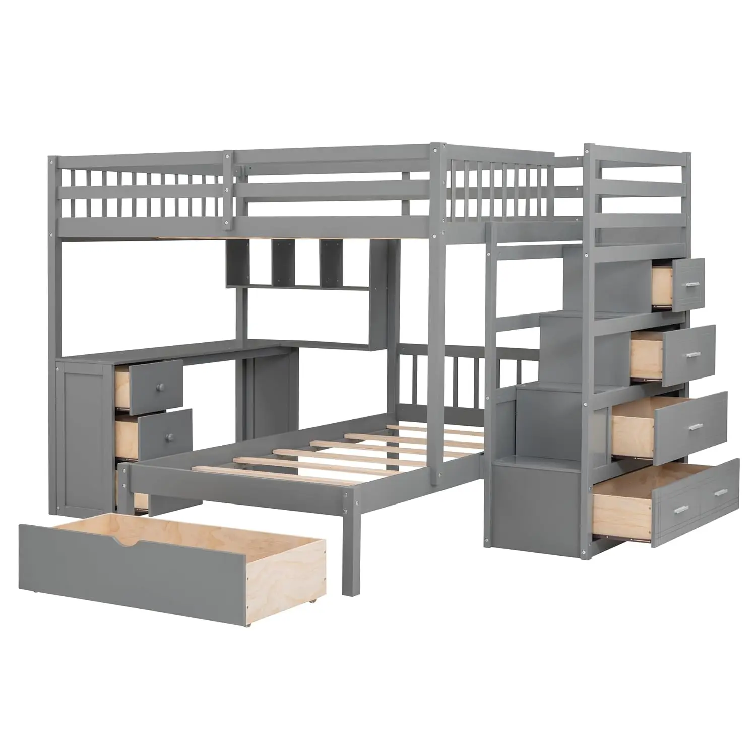 L-Shape Bunk Bed Set 6
