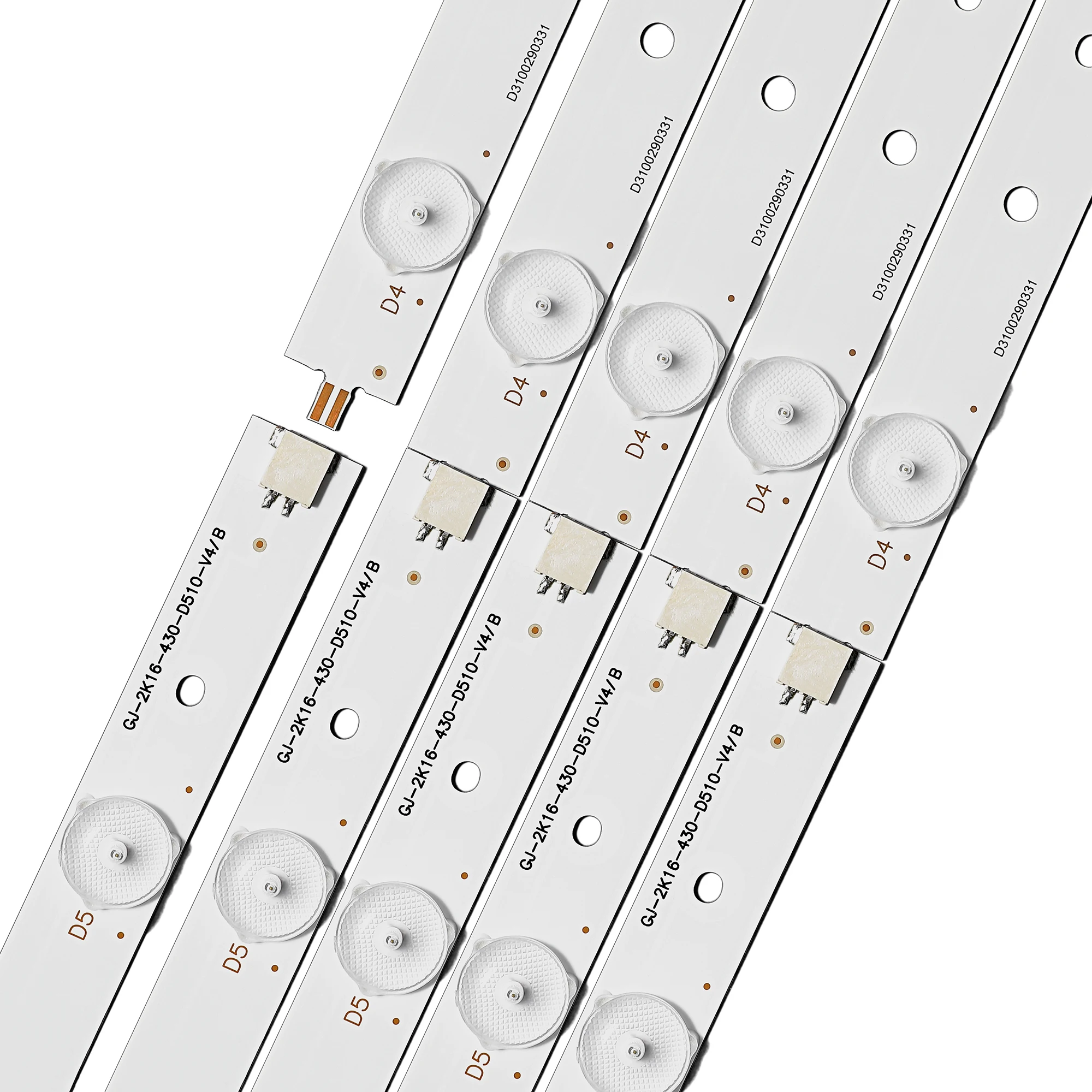 ο 5 PCS 10LED(3V) LED Ʈ Ʈ 43PFT4131 43PFS5301 43PUT4900 GJ-2K15-430-D510 GJ-2K16-430-D510-V4 01Q58-A BDM4350