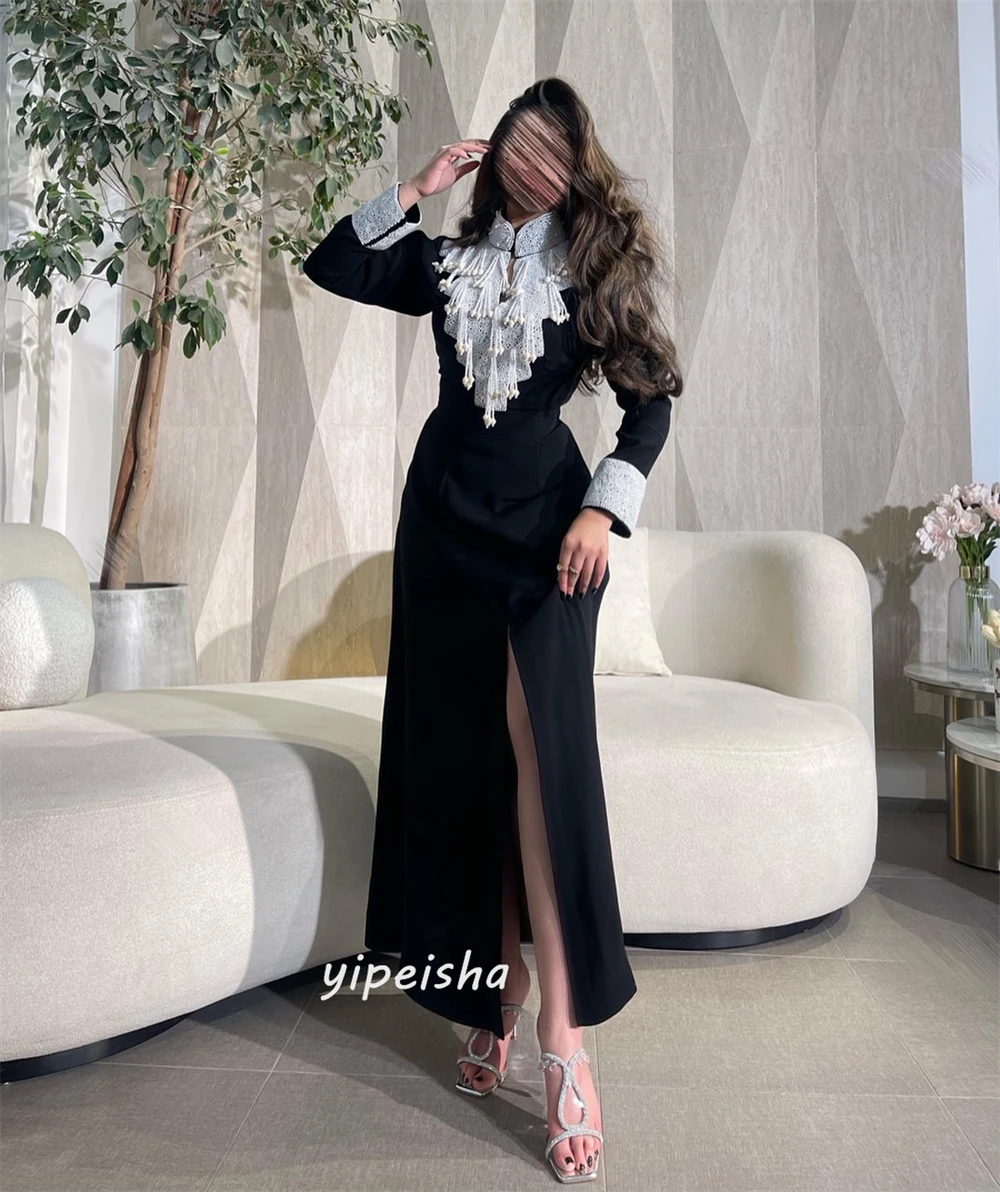 Customized Jiayigong Simple Modern Style Formal Evening High Collar A-line Laces Bespoke Occasion Dresses S06009ccc57ae4edfa4bc3bea9f179c6ae