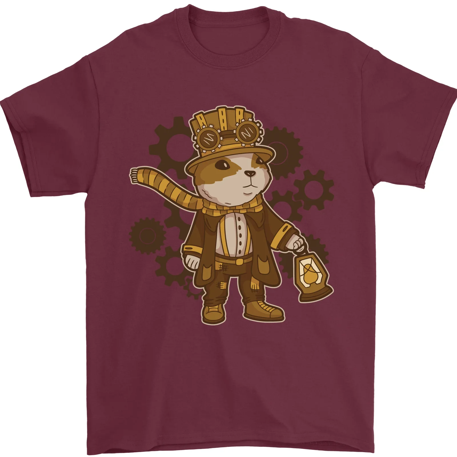 T-Shirt Steampunk Criceto 100% Cotone