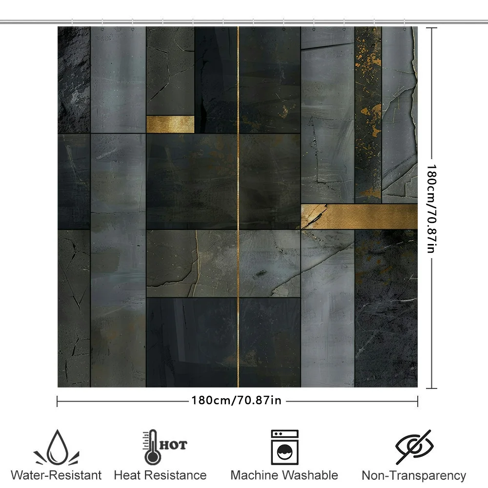Luxury Marble Shower Curtain 6